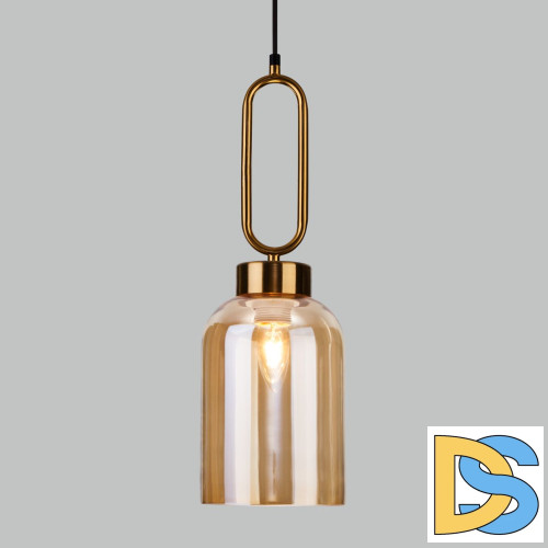 Подвесной светильник Eurosvet Flou 50229/1 янтарный