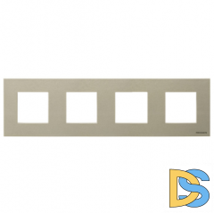 Рамка 4 поста (8 модулей) ABB Zenit Шампань