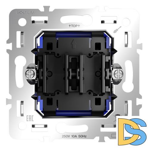 Механизм выключателя с самовозвратом двухклавишного 10А, S70