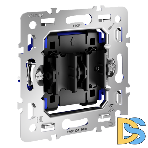 Механизм выключателя с самовозвратом двухклавишного 10А, S70