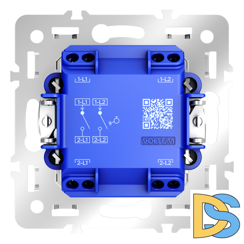 Механизм выключателя с самовозвратом двухклавишного 10А, S70