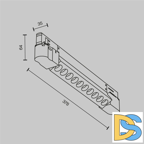 Трековый трехфазный светильник Maytoni Points TR195-3-10W2.7K-M-W
