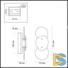 Настенный светильник Odeon Light L-vision Agate 7065/10WLB