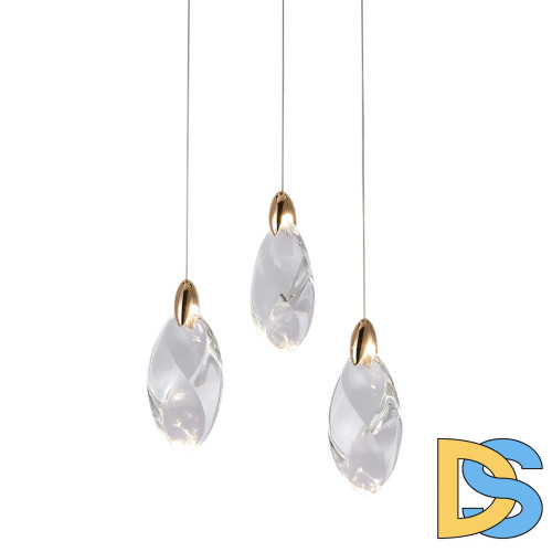 Подвесной светильник Delight Collection OD2439-3 gold/clear