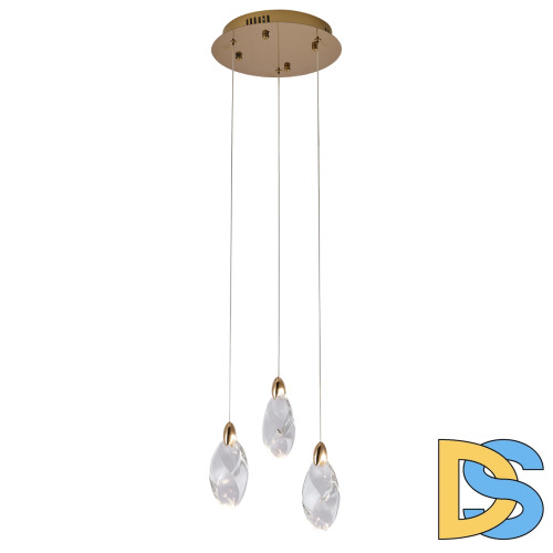 Подвесной светильник Delight Collection OD2439-3 gold/clear