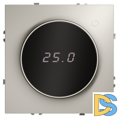 Терморегулятор электронный VOLTUM S70 с индикацией и датчиком, для теплого пола, (кашемир)