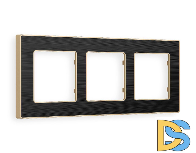 Рамка трехместная Ambrella Volt Arctic AF580543