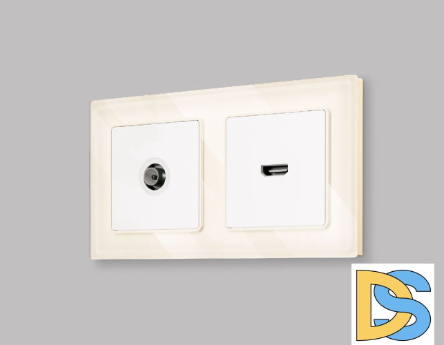 Комплект механизма розетки HDMI 2.0 40V/500mA 2.0GHz 5-18Gbit/s Ambrella Volt Alfa MA134010