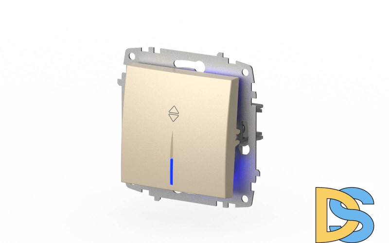 Переключатель с подсветкой ELBI Zena Vega 609-012500-210