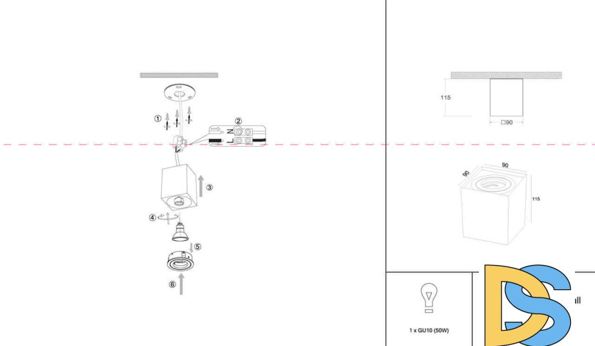 Потолочный светильник Maytoni Alfa C017CL-01S