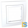 Рамка 1-ая (одинарная), Белый, серия Unica, Schneider Electric