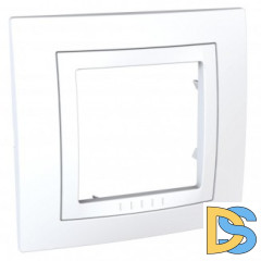 Рамка 1-ая (одинарная), Белый, серия Unica, Schneider Electric