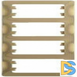 Рамка 4-ая (четверная) вертикальная, Титан, серия Glossa, Schneider Electric