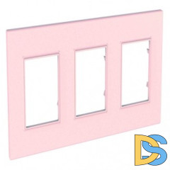 Рамка 3-ая (тройная), Розовый жемчуг, серия Unica Quadro, Schneider Electric