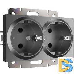 Розетка двойная с заземлением Werkel W1172064 4690389194443 a063107