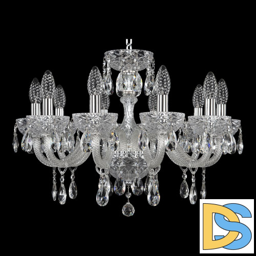 Подвесная люстра Bohemia Ivele Crystal 5417/10/195 Ni Clear/M-1F