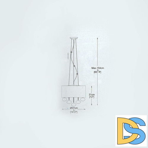 Подвесная люстра Delight Collection Andromeda P0173-05C
