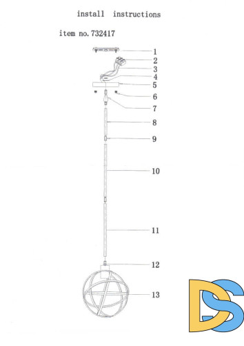 Подвесной светильник Lightstar Gabbia 732417