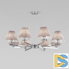 Подвесная люстра Eurosvet Peony 60136/8 хром/серый