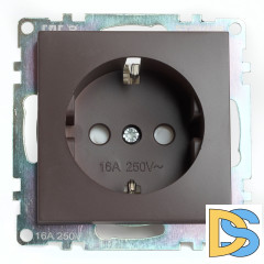 Розетка 1-местная с защитной шторкой Stekker Катрин GLS16-7110-04 49028