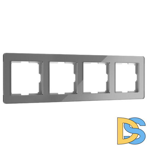 Рамка на 4 поста Werkel Acrylic графит 4690389190537 W0042704 a062132