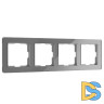 Рамка на 4 поста Werkel Acrylic графит 4690389190537 W0042704 a062132
