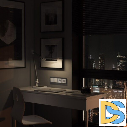 Рамка на 4 поста Werkel Acrylic графит 4690389190537 W0042704 a062132