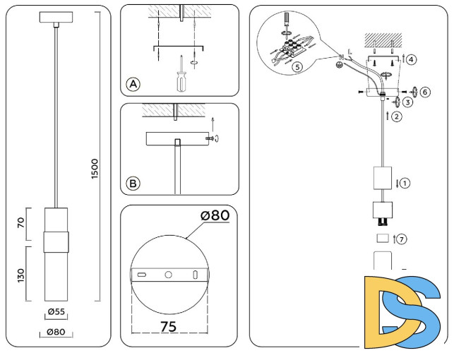 Подвесной светильник Ambrella Light High Light Heigh Light LH55111