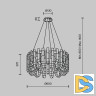 Подвесная люстра Modelux ML.6621.14 BS