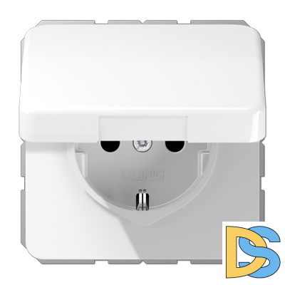 Розетка штепсельная Schuko Jung CD1520BFKLWW