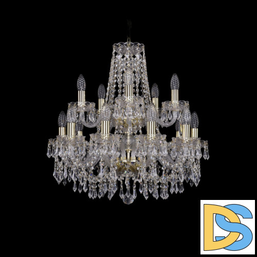 Подвесная люстра Bohemia Ivele Crystal 1403/10+5/195/2d G