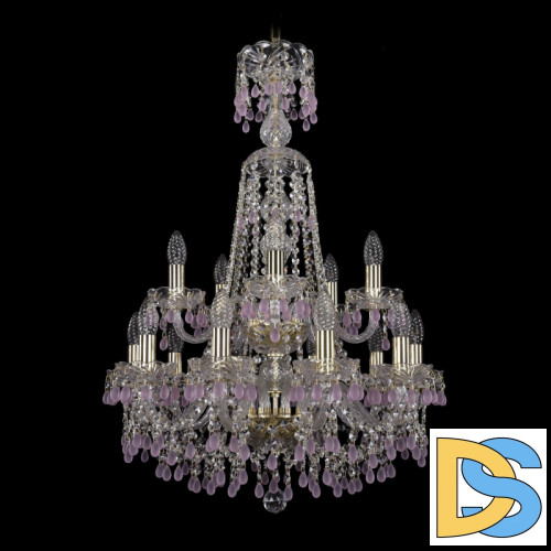 Подвесная люстра Bohemia Ivele Crystal 1410/10+5/195/XL-84/2d G V7010