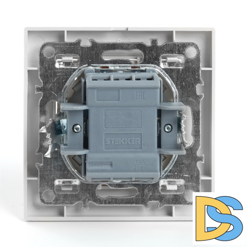 Выключатель двухклавишный Stekker Эрна 39919