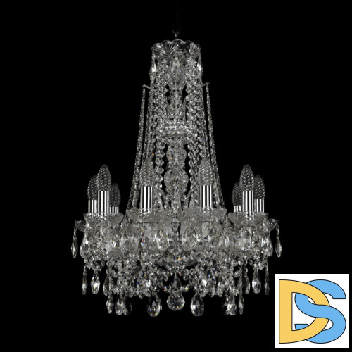 Подвесная люстра Bohemia Ivele Crystal 1411/10/141/XL-66 Ni