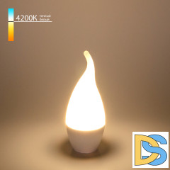 Светодиодная лампа Elektrostandard E14 6W 4200K свеча на ветру 4690389047725