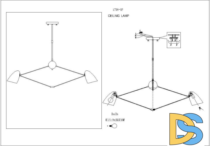 Подвесная люстра Favourite Humpen 1758-9P
