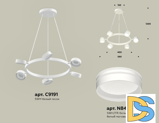Подвесная люстра Ambrella Light Traditional (C9191, N8477) XB9191202
