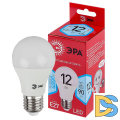 Лампа светодиодная Эра E27 12W 4000K LED A60-12W-840-E27 R Б0049636