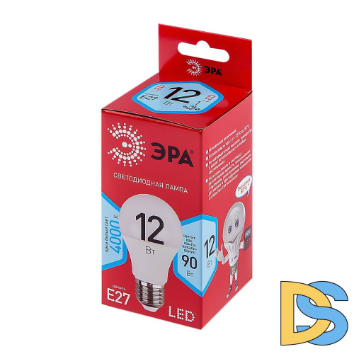 Лампа светодиодная Эра E27 12W 4000K LED A60-12W-840-E27 R Б0049636