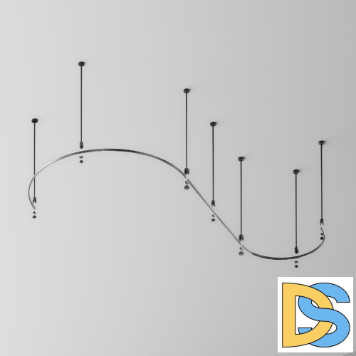 Шинопровод накладной/подвесной Maytoni Flarity TRX154-2SR-D1200-B