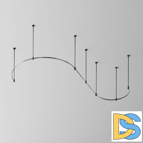Шинопровод накладной/подвесной Maytoni Flarity TRX154-2SR-D1200-B