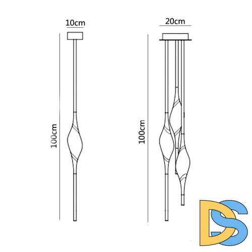 Подвесной светильник ImperiumLoft Pezzo 154908-60