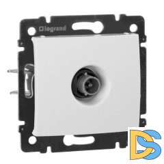 Розетка TV проходная Legrand Valena белая 774431