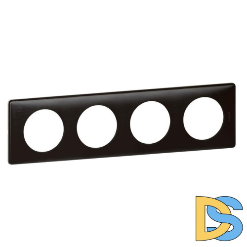 Рамка 4-постовая Legrand Celiane карбон 068984