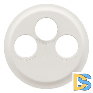 Лицевая панель для розетки TV-FM-SAT Legrand Celiane белая, 68285