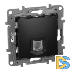 Розетка телефонная RJ11 Legrand Etika антрацит 672640