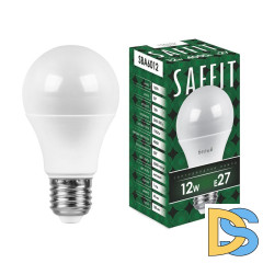 Лампа светодиодная Saffit SBA6012 шар E27 12W 4000K 55008