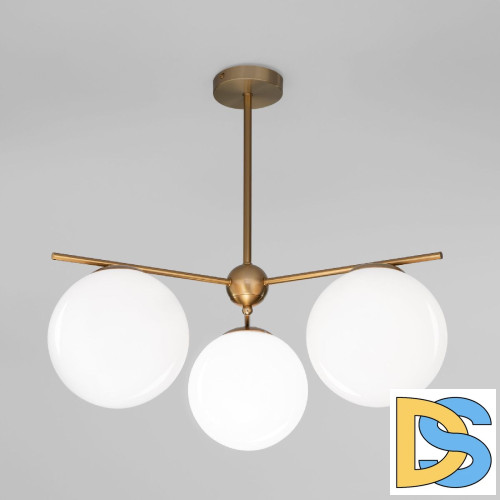 Люстра на штанге Eurosvet Marbella 60147/3 латунь a063853