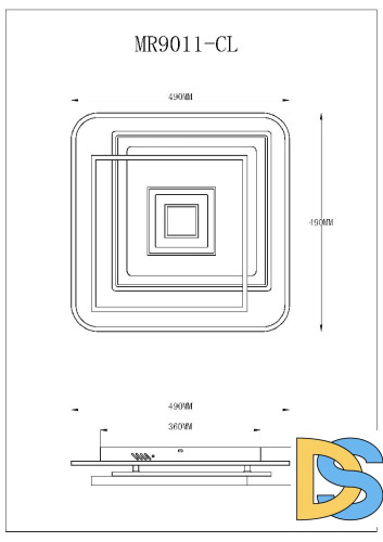 Потолочный светильник Myfar Galatea MR9011-CL