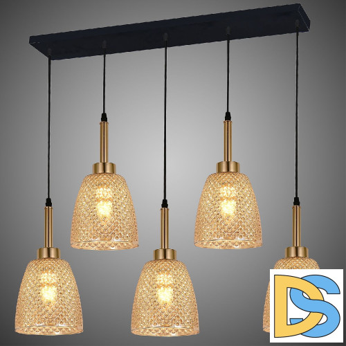 Подвесная люстра Reluce 09011-0.9-05L AMBER